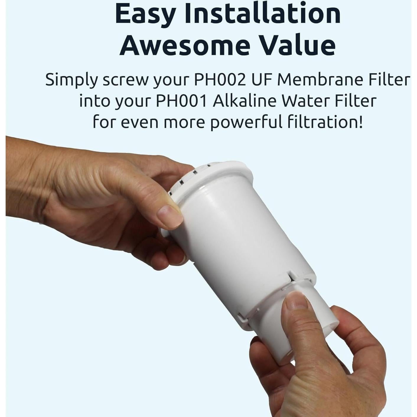 Filtro de Agua Alcalina Invigorada PH002 - Reemplazo 1000L