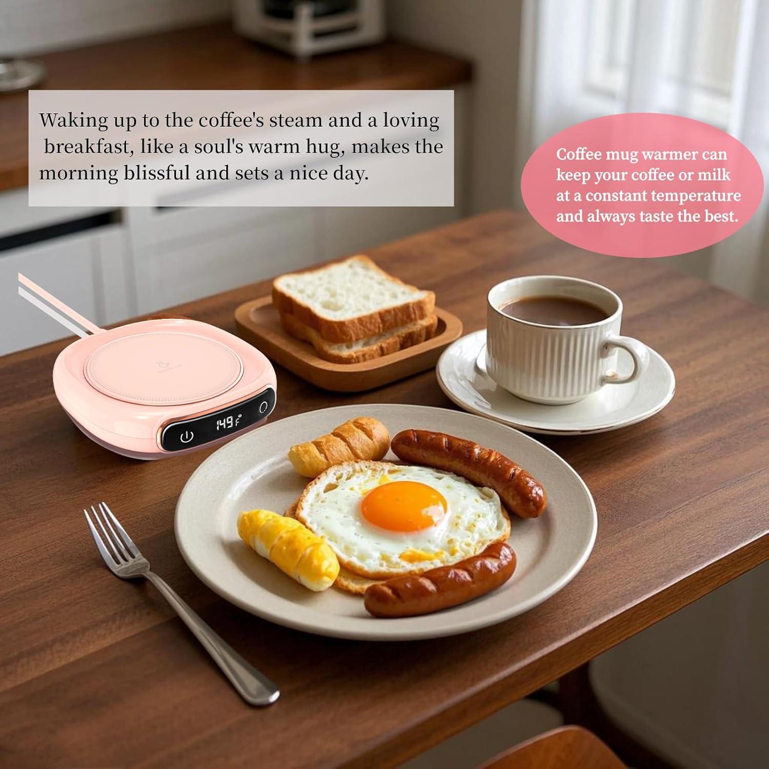 Calentador de Tazas WHNL Verde con 3 Temperaturas y Apagado Automático