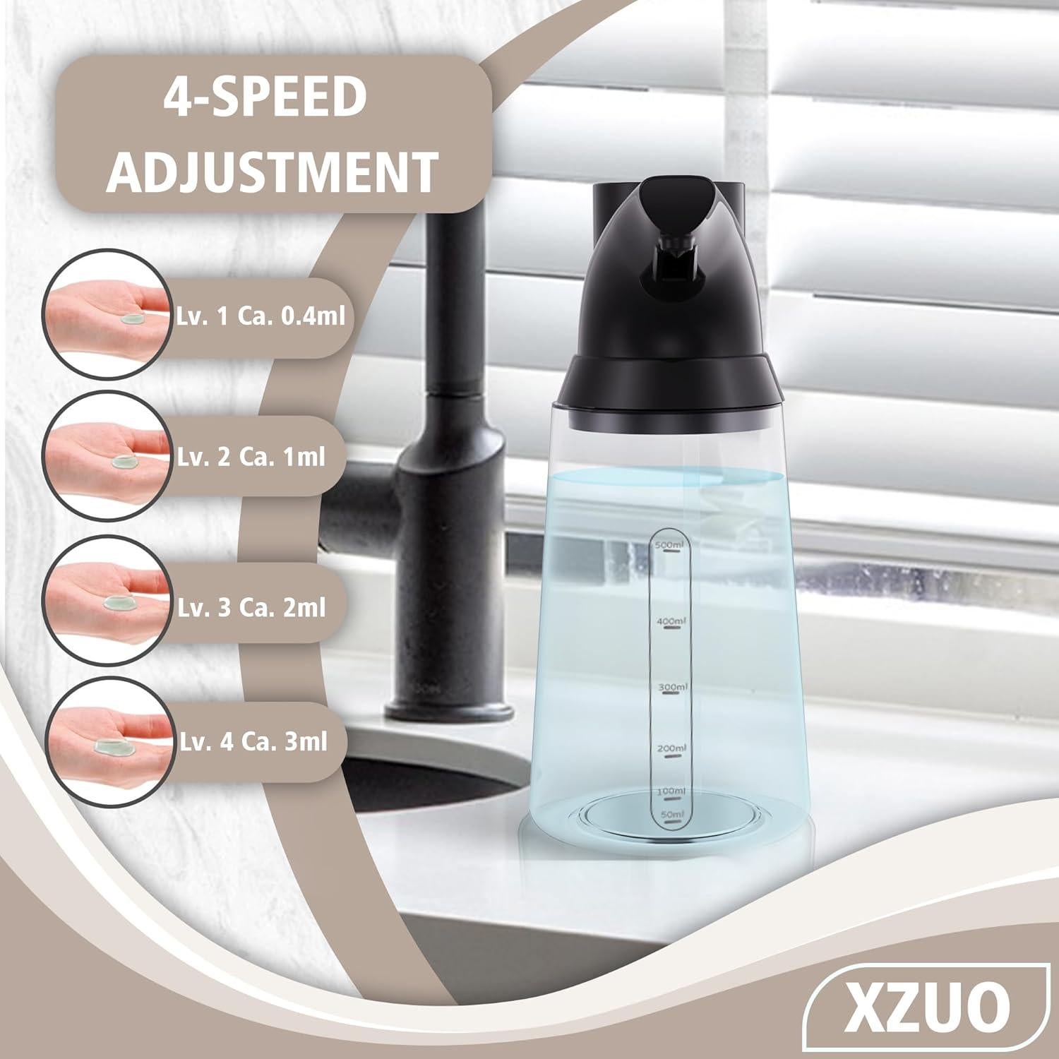 Dispensador de Jabón Automático XZUO 700ml Acero Inoxidable