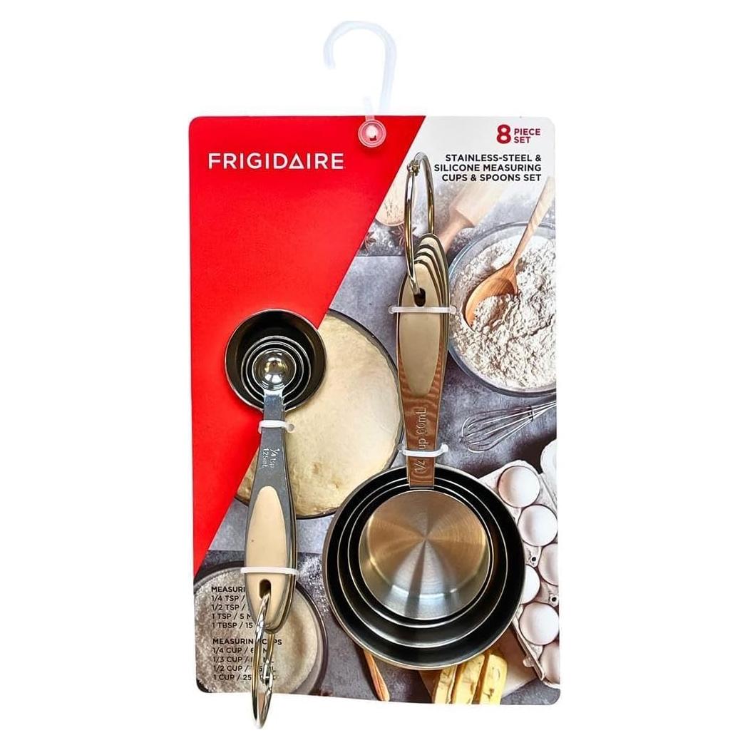 Juego de Tazas y Cucharas Medidoras Frigidaire Acero Inoxidable