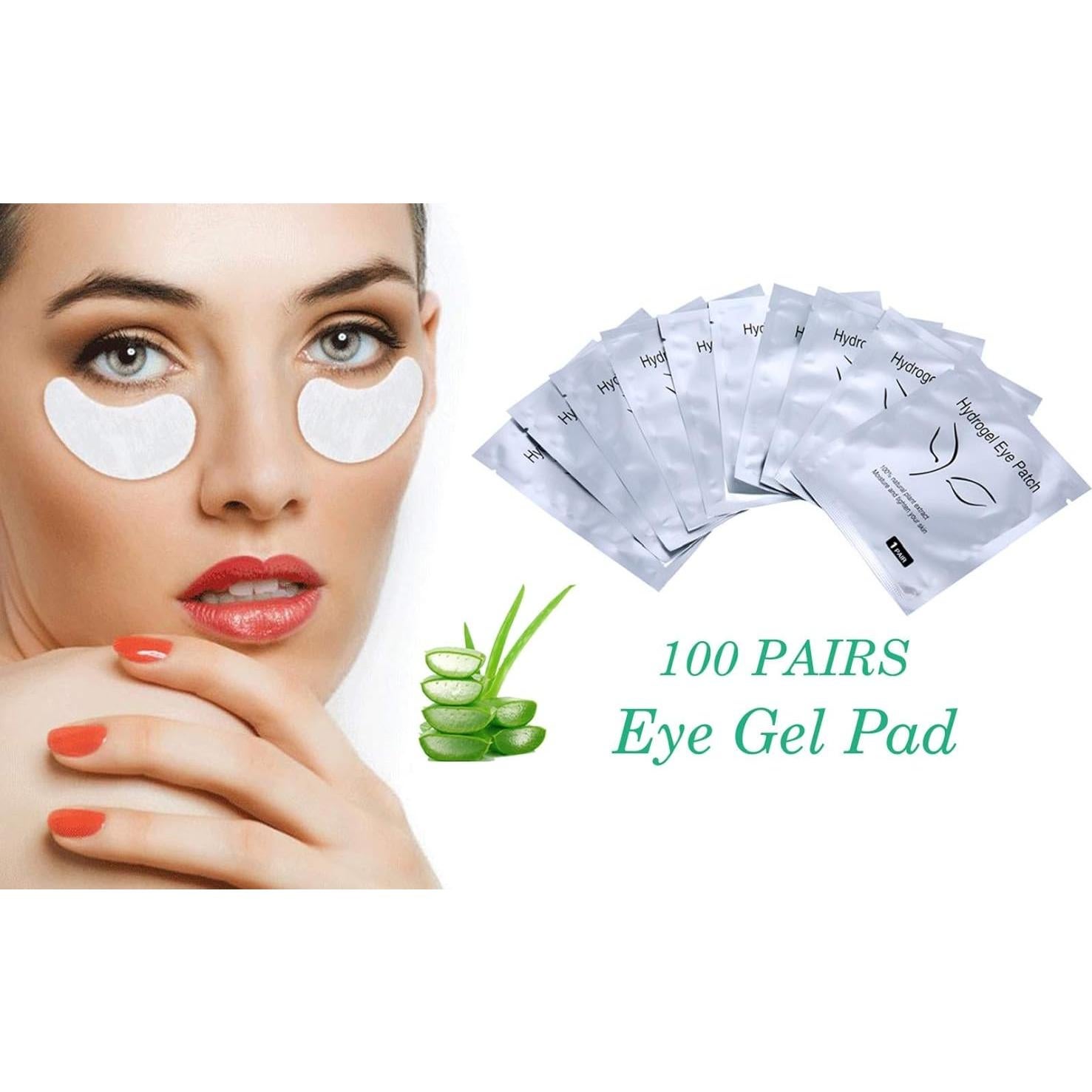 100 Pares Parche de Gel para Ojos V world - Hidratante y Cómodo