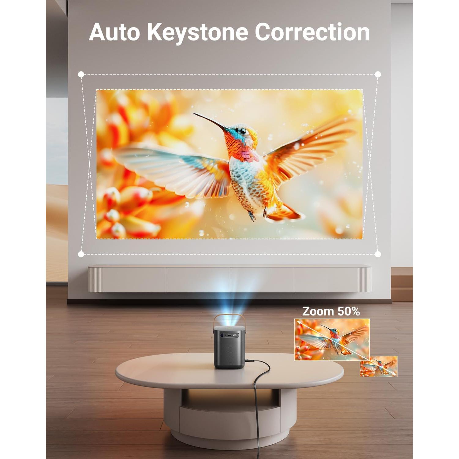 Proyector Mini OPOQO BL158 Full HD 1080P WiFi Bluetooth