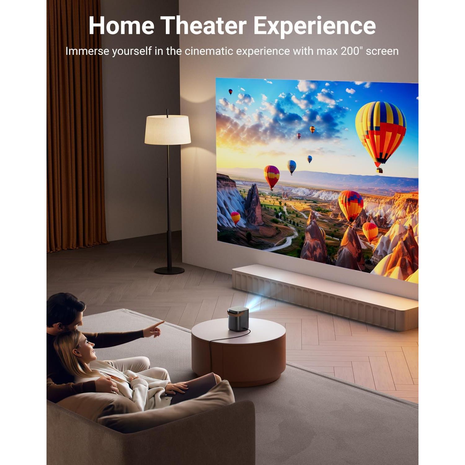 Proyector Mini OPOQO BL158 Full HD 1080P WiFi Bluetooth