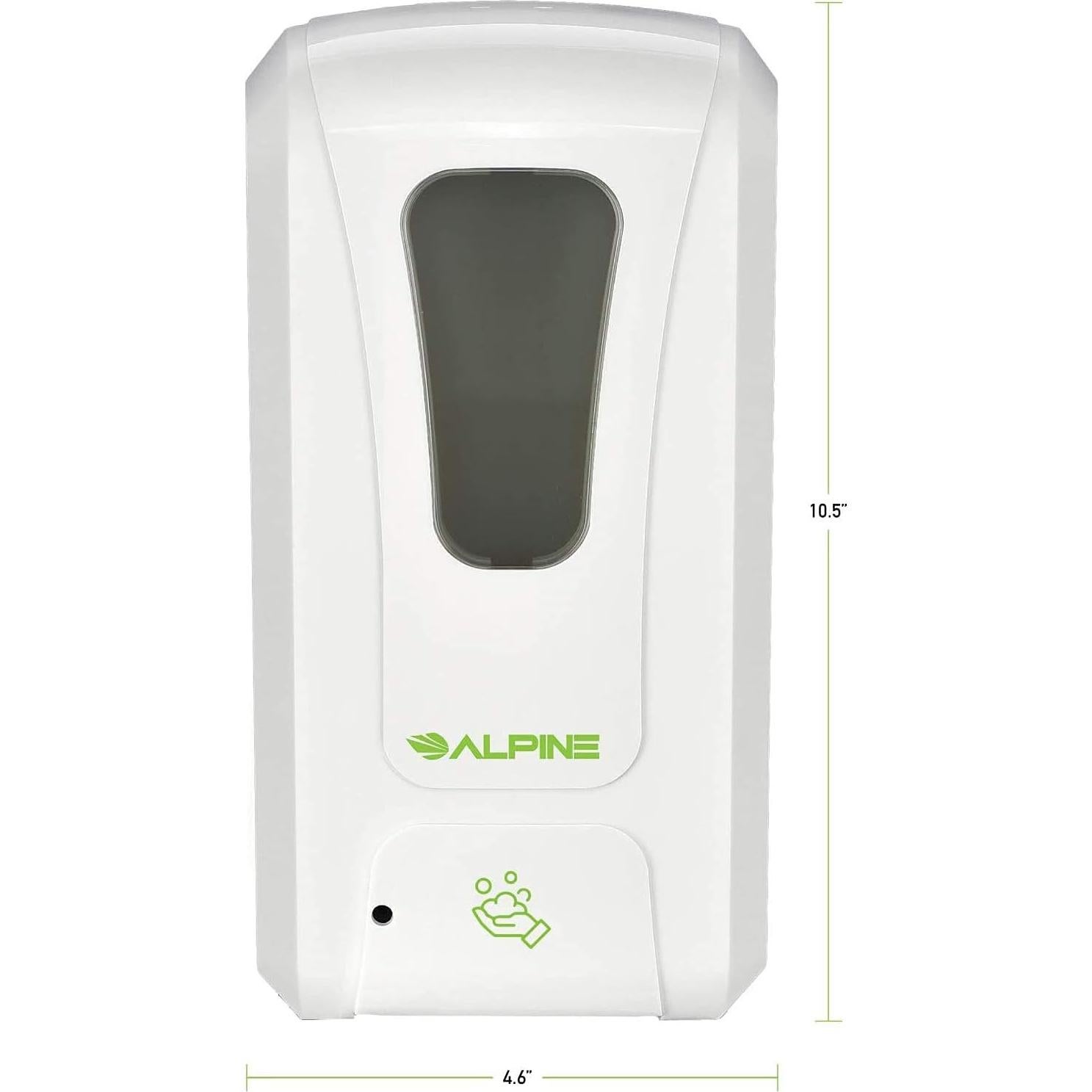 Dispensador Automático de Desinfectante Alpine 1200ml Blanco