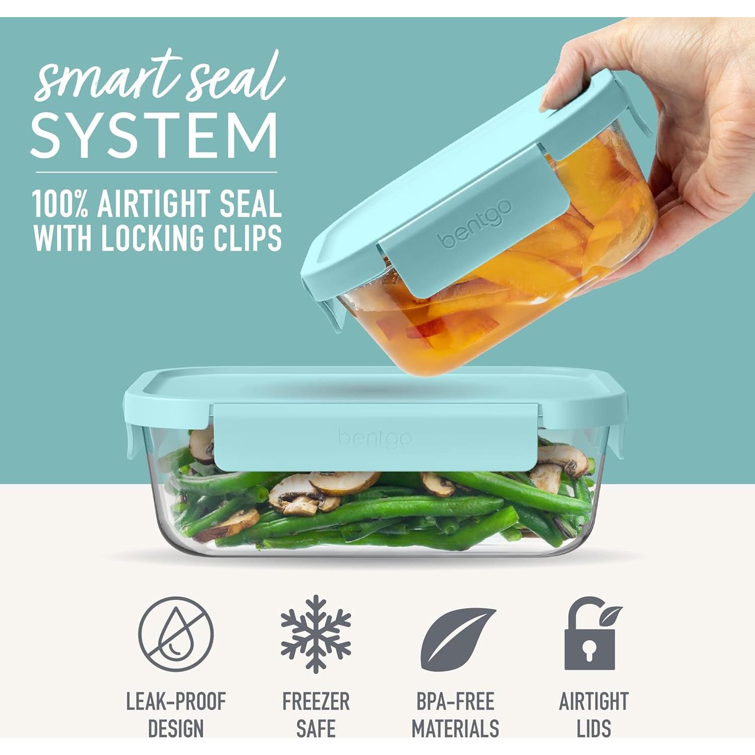 Conjunto de Almacenamiento de Alimentos de Vidrio Bentgo 4 Piezas