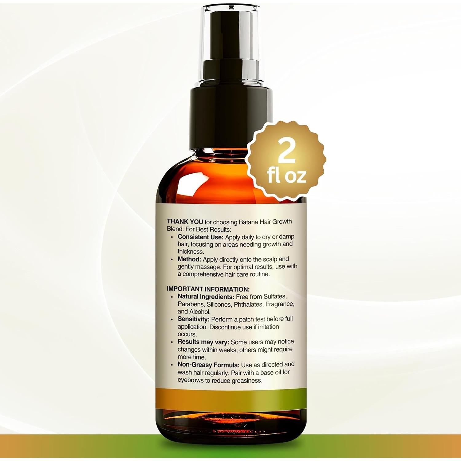 Aceite de Batana 100% Puro Dr. Sebi 56.7ml - Crecimiento Cabello