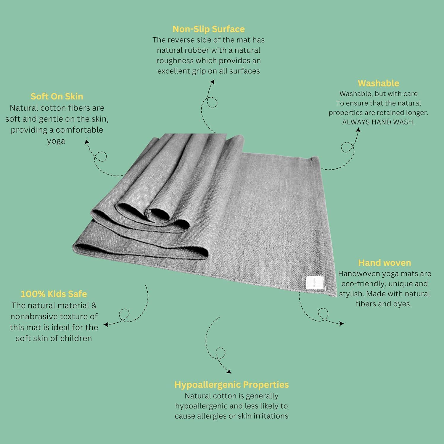 Alfombrilla de Yoga Natural ONE96NINE 183x61cm Ecológica Antideslizante