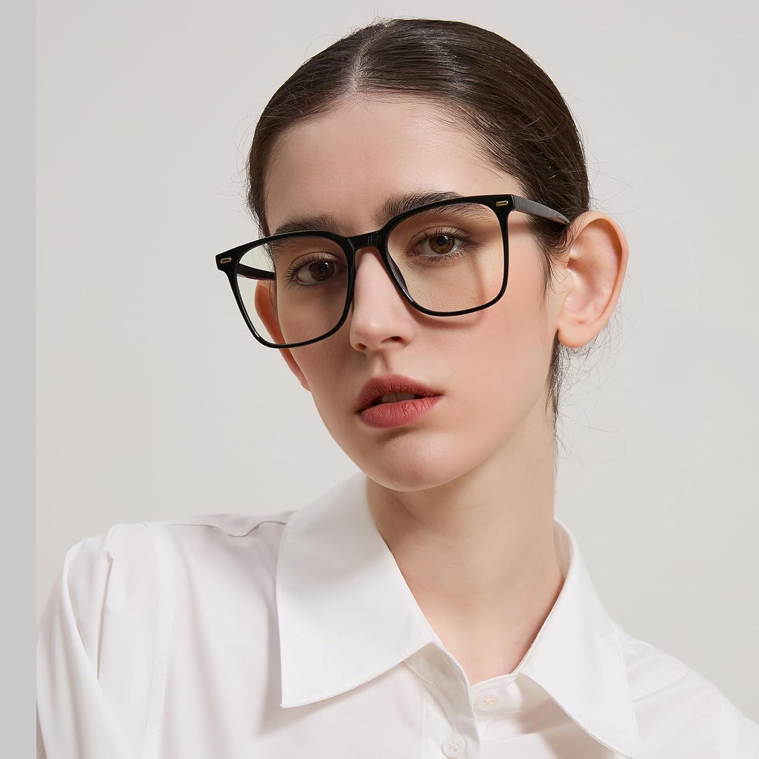 Gafas de bloqueo de luz azul TR20256C1 para adultos - Negro