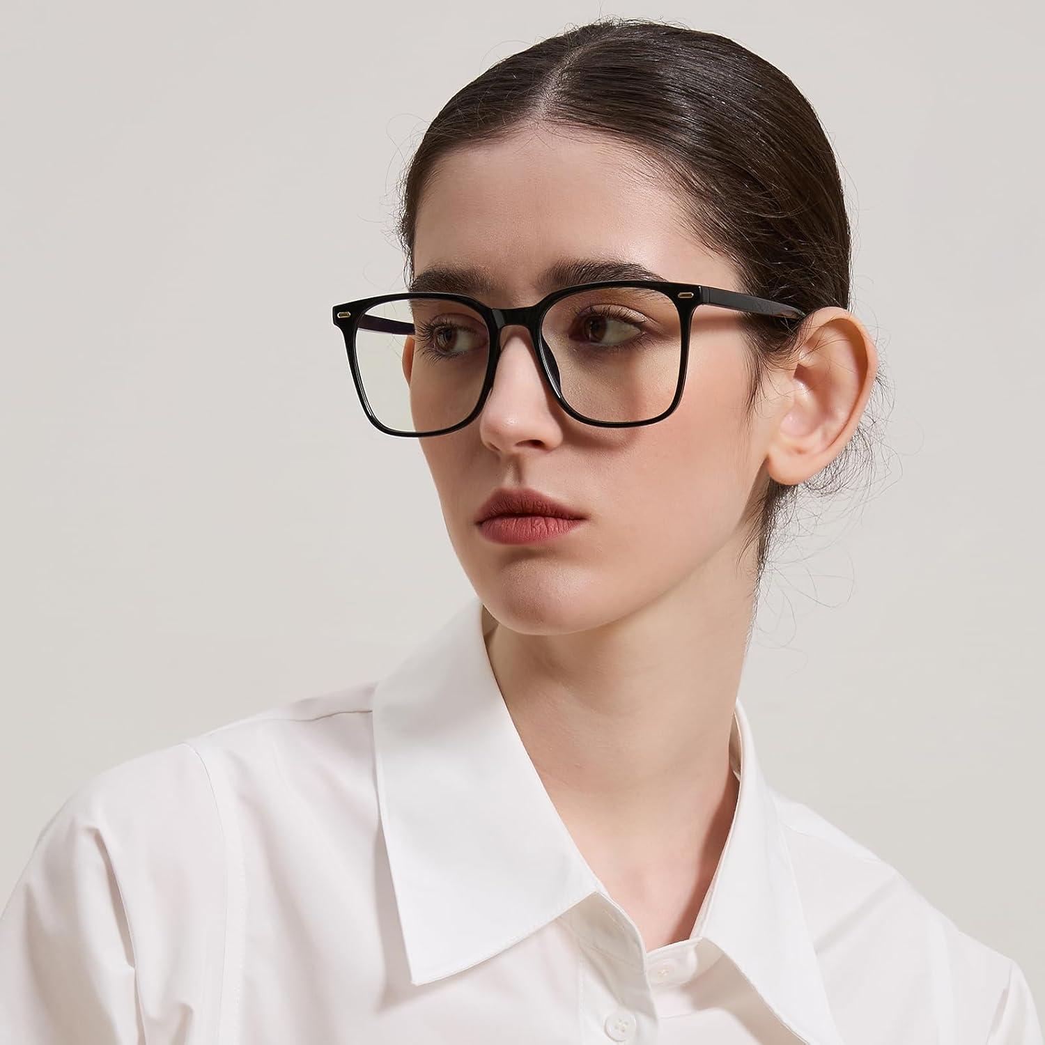 Gafas de bloqueo de luz azul TR20256C1 para adultos - Negro