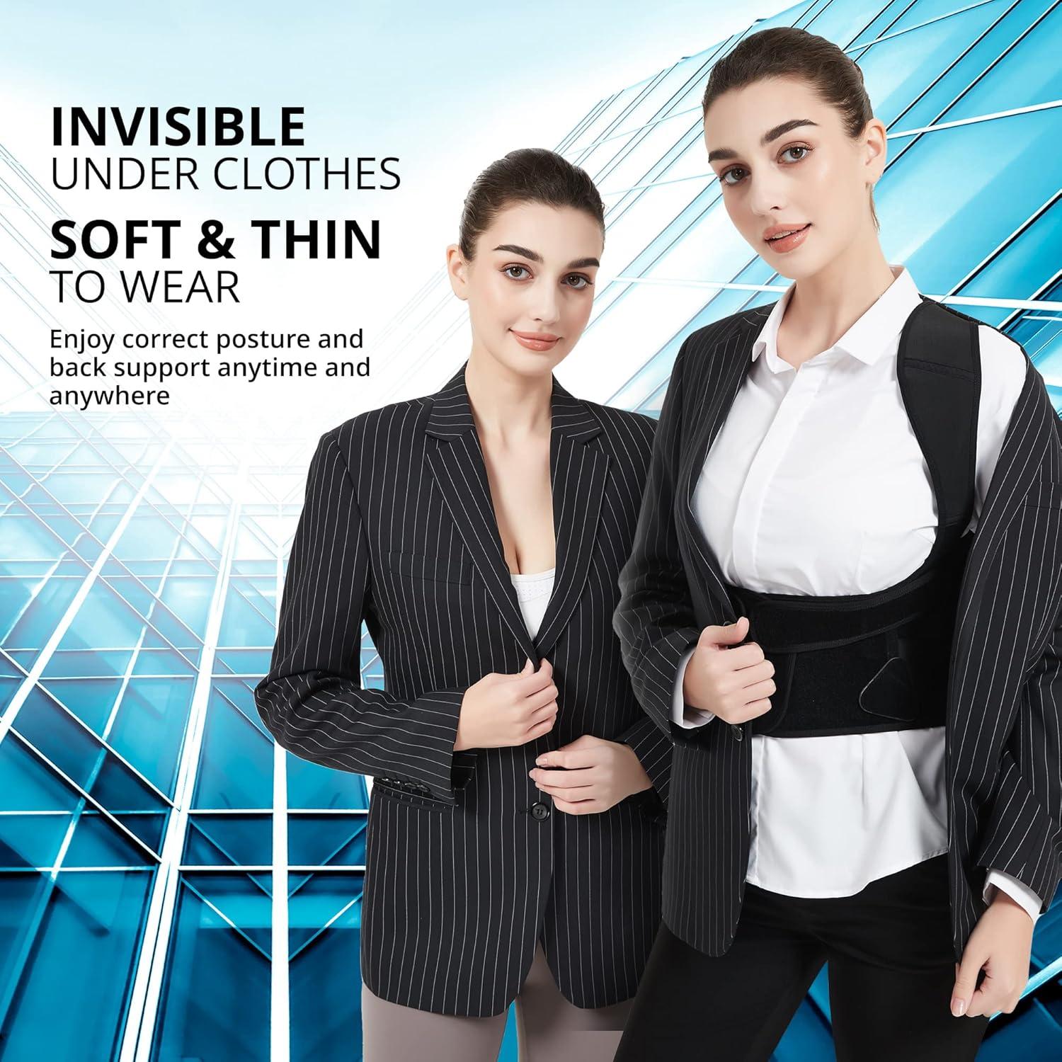 Corrector de Postura SHAPERKY Ajustable para Espalda - Negro Pequeño