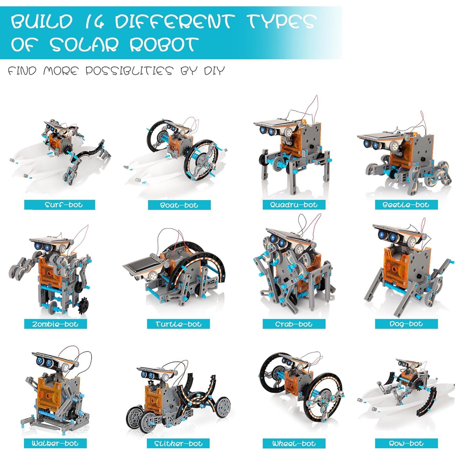 Kit Robot Solar 14 en 1 KIDWILL para Niños 8 a 12 Años