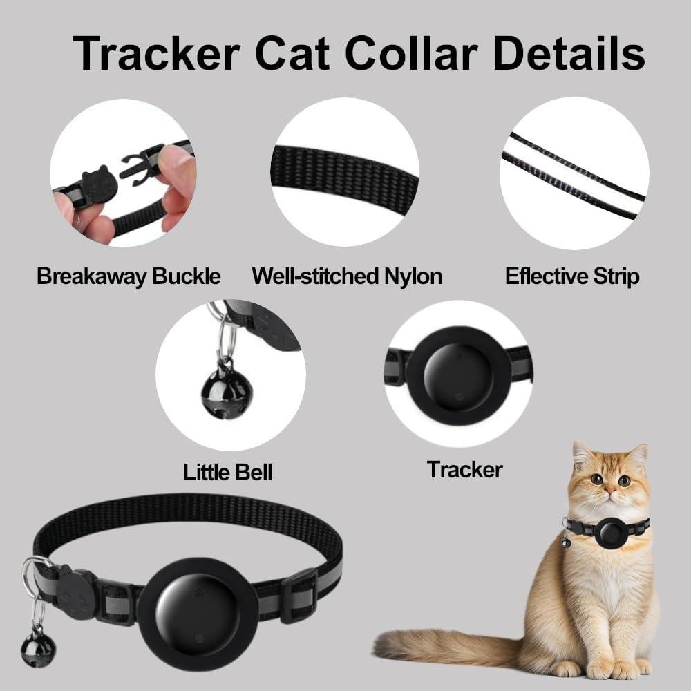 Collar para Gato GPS YGHFC Negro Impermeable iOS