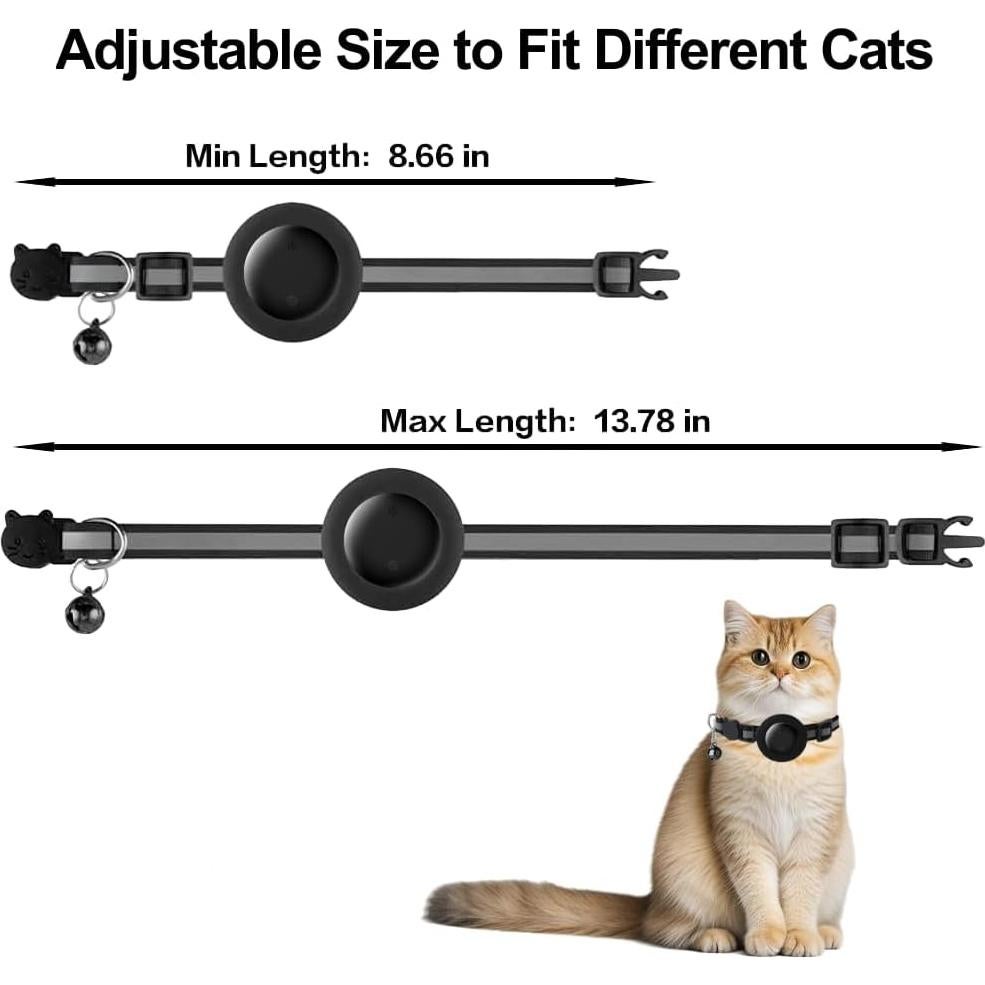 Collar para Gato GPS YGHFC Negro Impermeable iOS