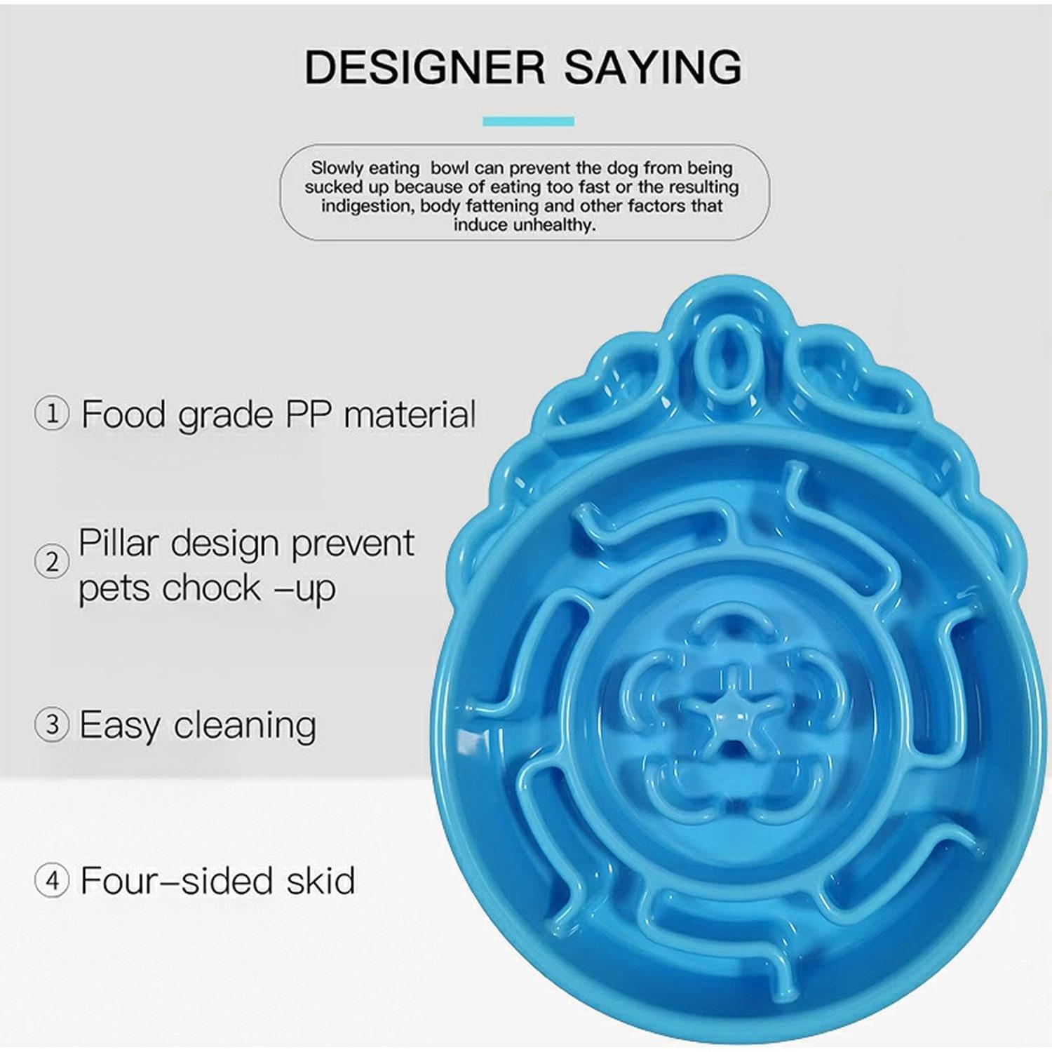 Cuenco de Alimentación Lenta AIDAWAYLAI Azul 25x19.5 cm