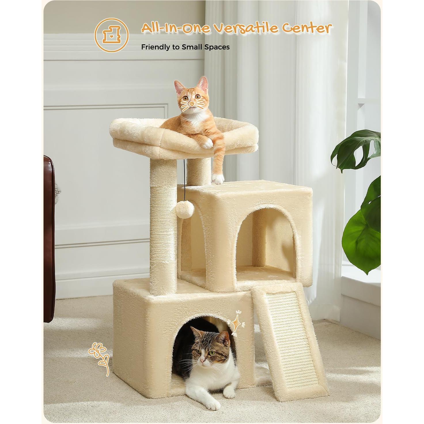 Árbol para Gatos PAWZ Road 76 cm con Duales Condominios Beige