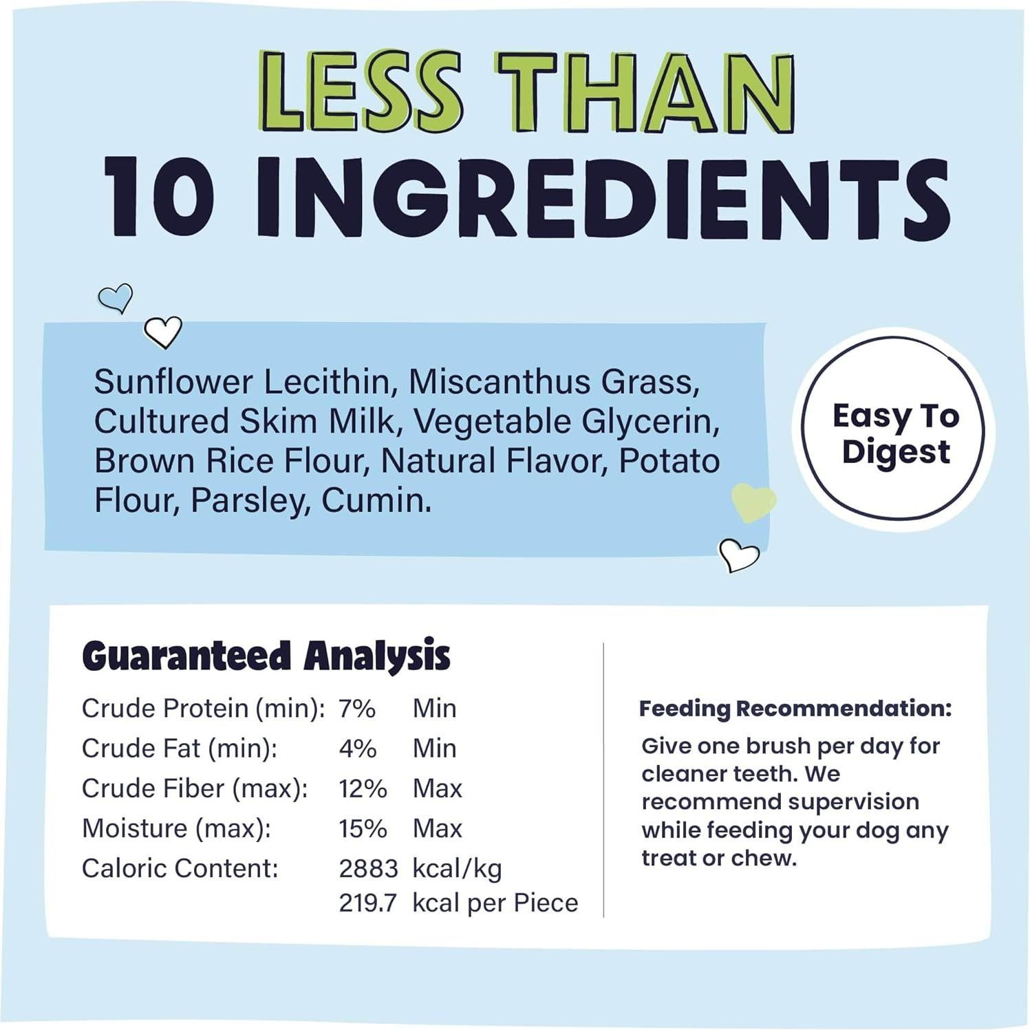 Golosinas Dentales Naturales Pawstruck para Perros Pequeños - 15 Unidades