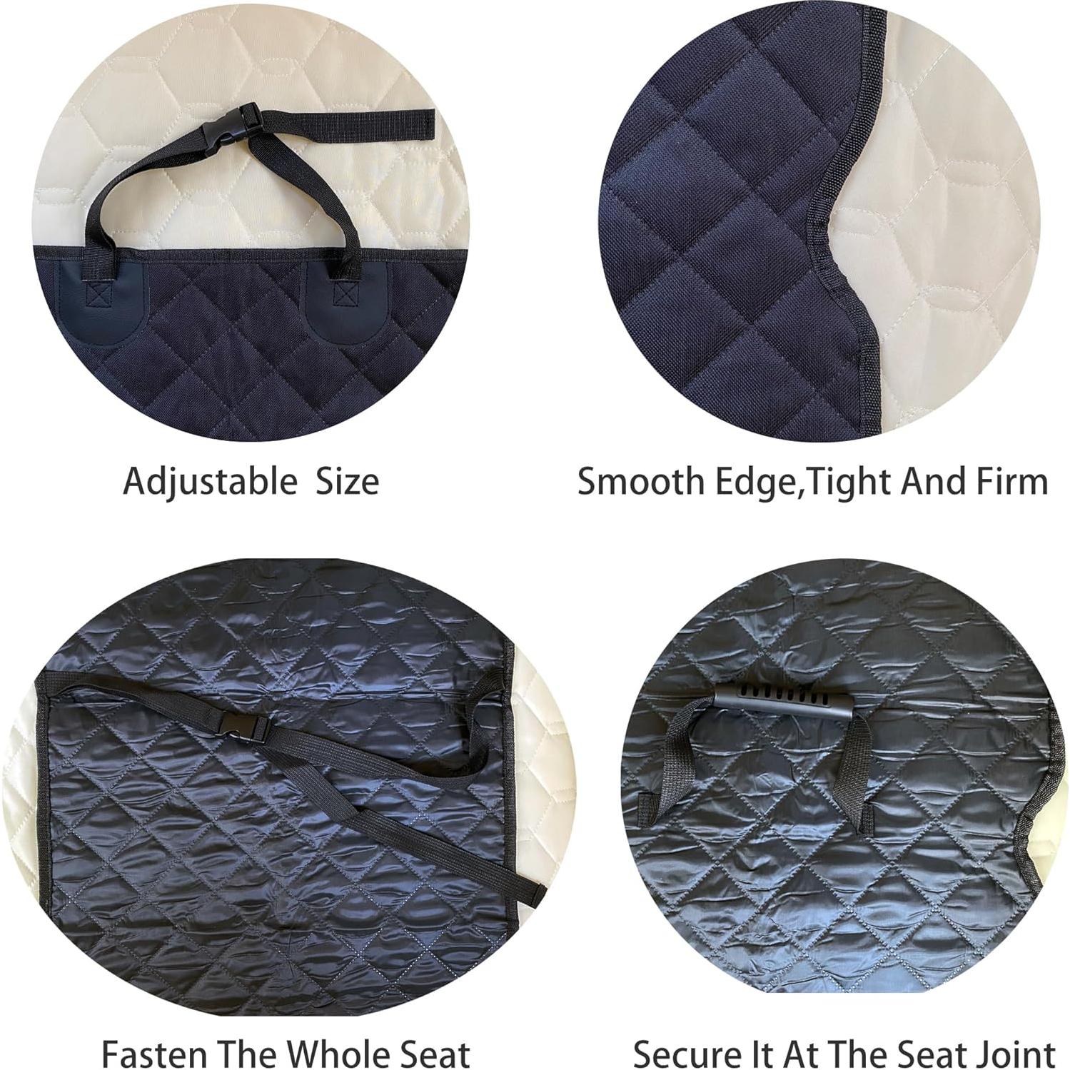 Cubierta de Asiento para Perros Delanteros YOOLEETC Impermeable