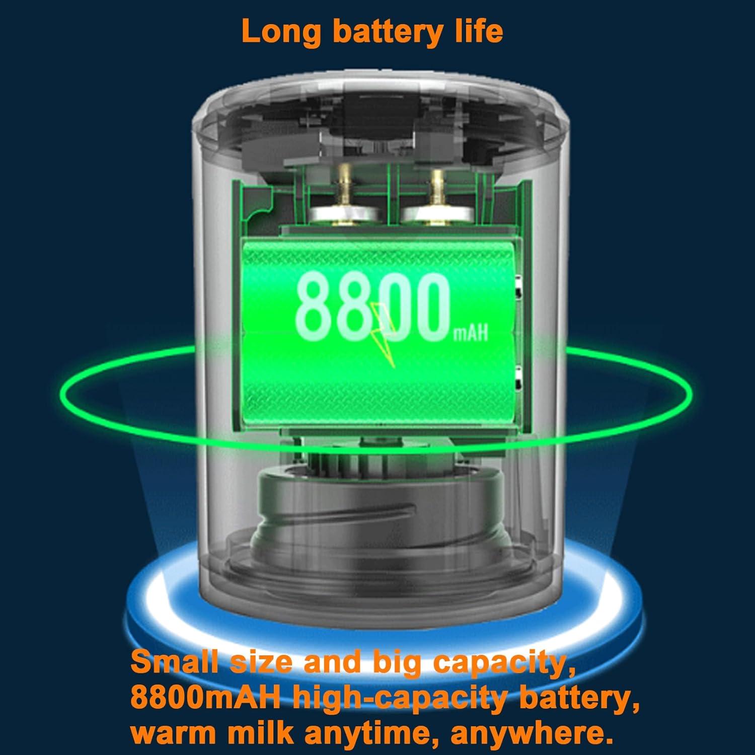 Calentador de Biberones Portátil AUTENS 8800mAh USB-C 3 Min