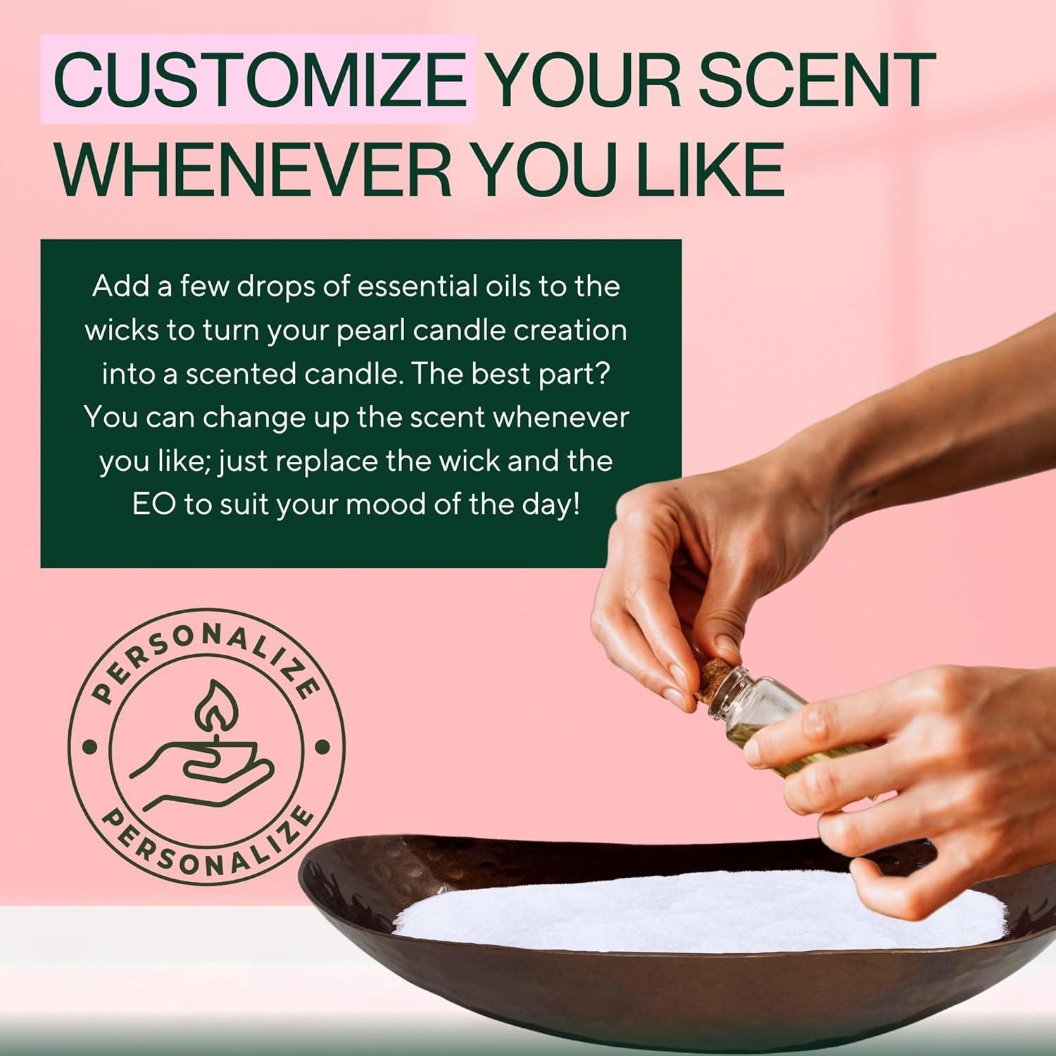 Kit de Fabricación de Velas LILY LADUE - 1.36Kg con Soporte de Bronce