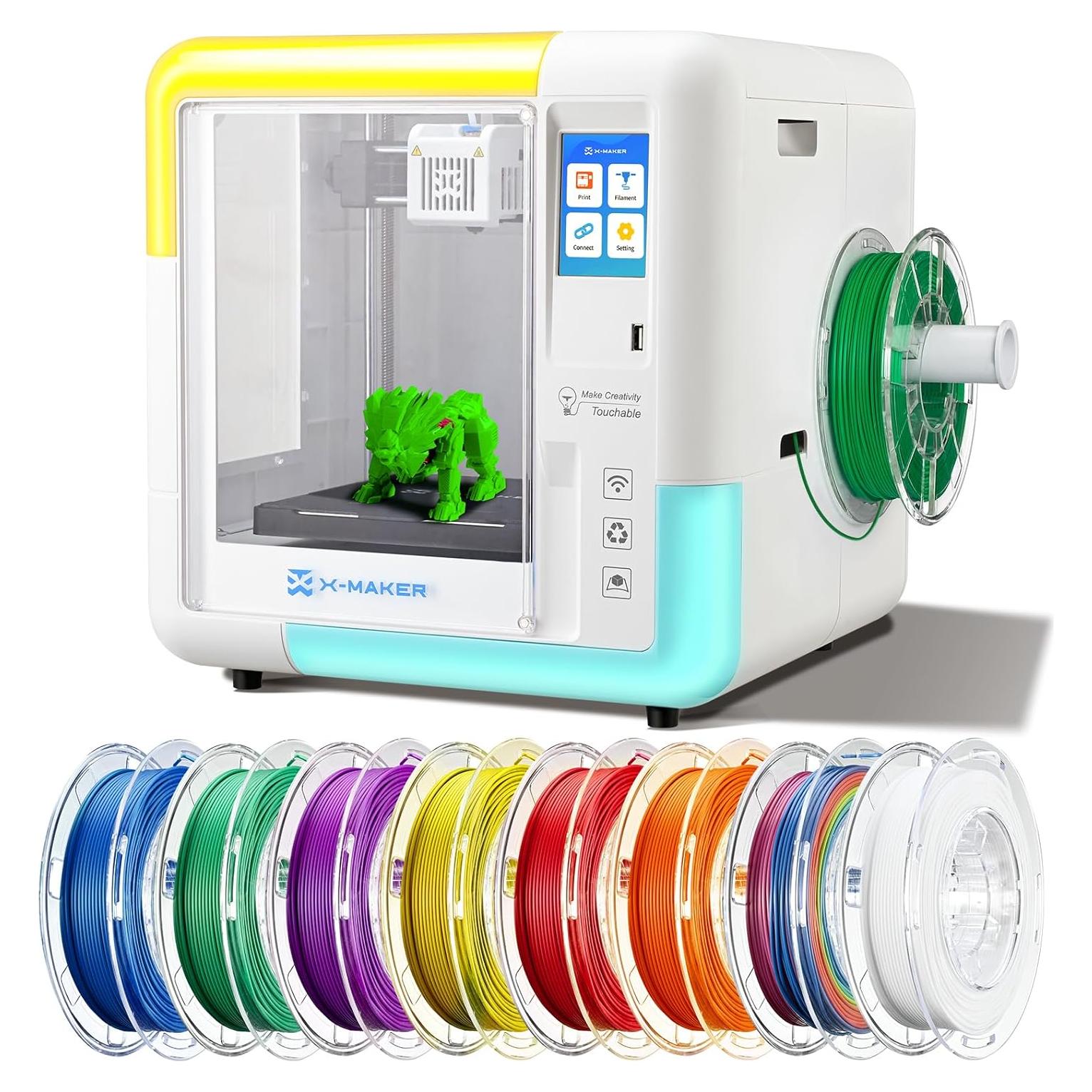 Impresora 3D AOSEED X-Maker para Niños, Alta Precisión, Wi-Fi