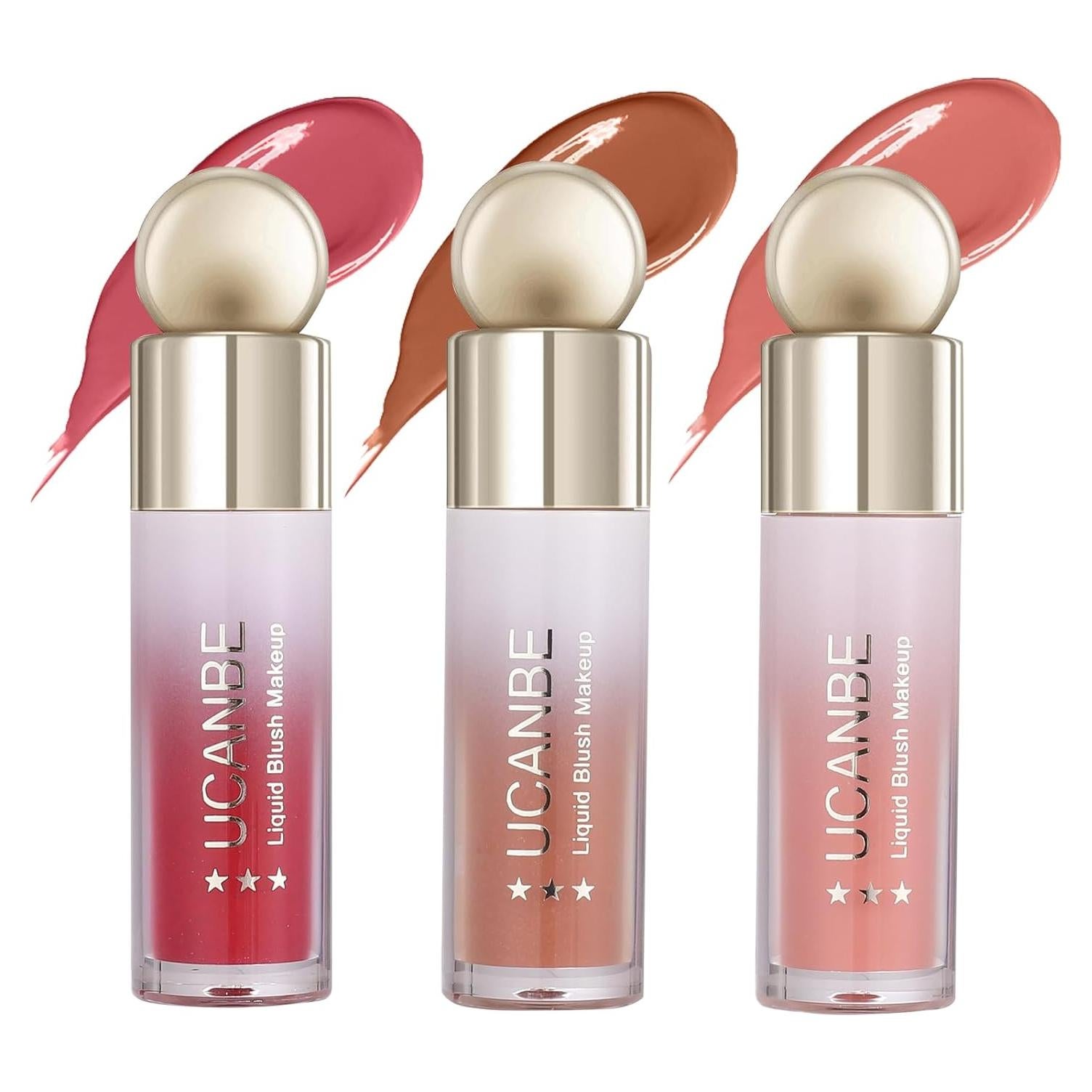Set de Maquillaje Rubor Líquido UCANBE 3 Tonos Hidratante