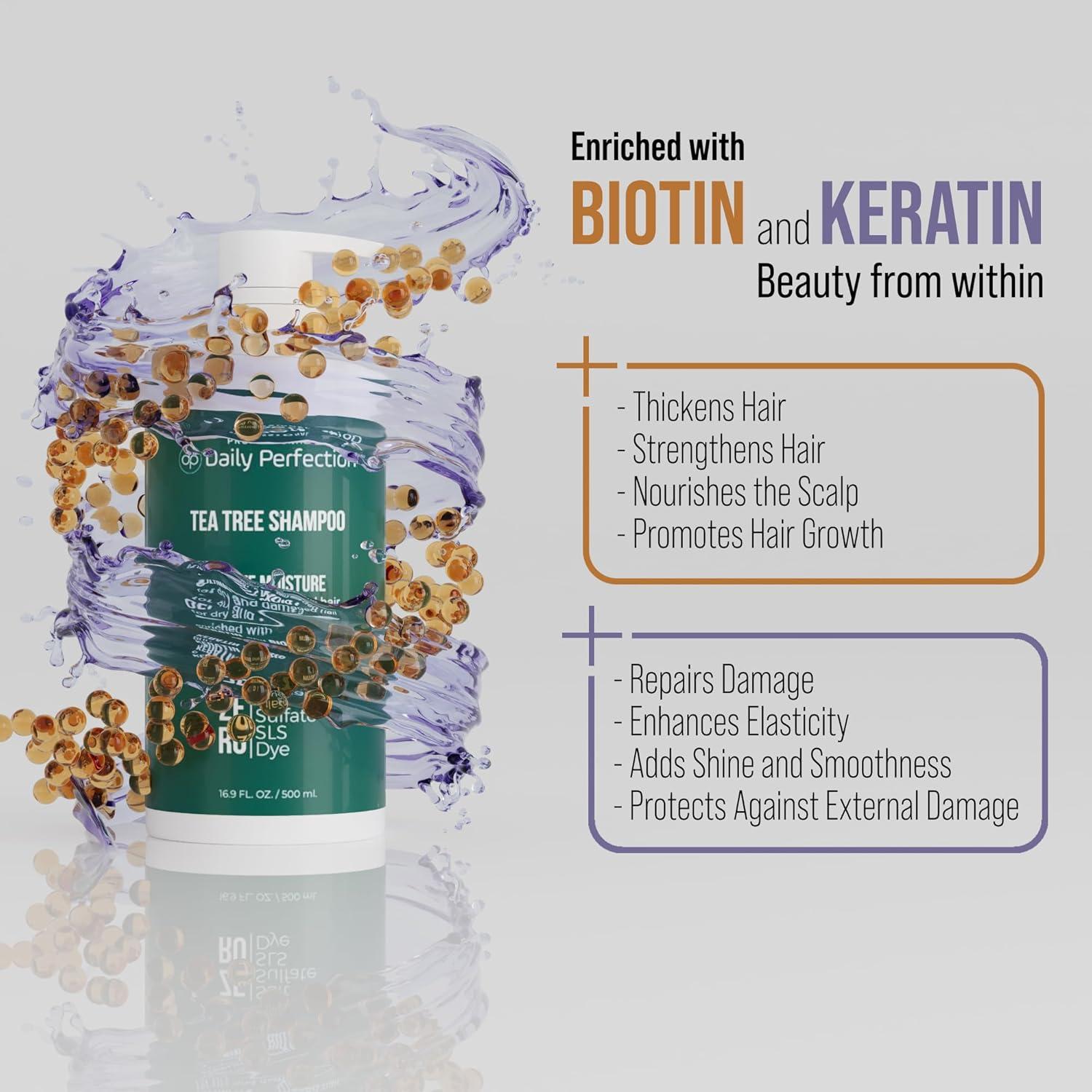Champú de Árbol de Té Perfección Diaria 500 ml - Hidratante