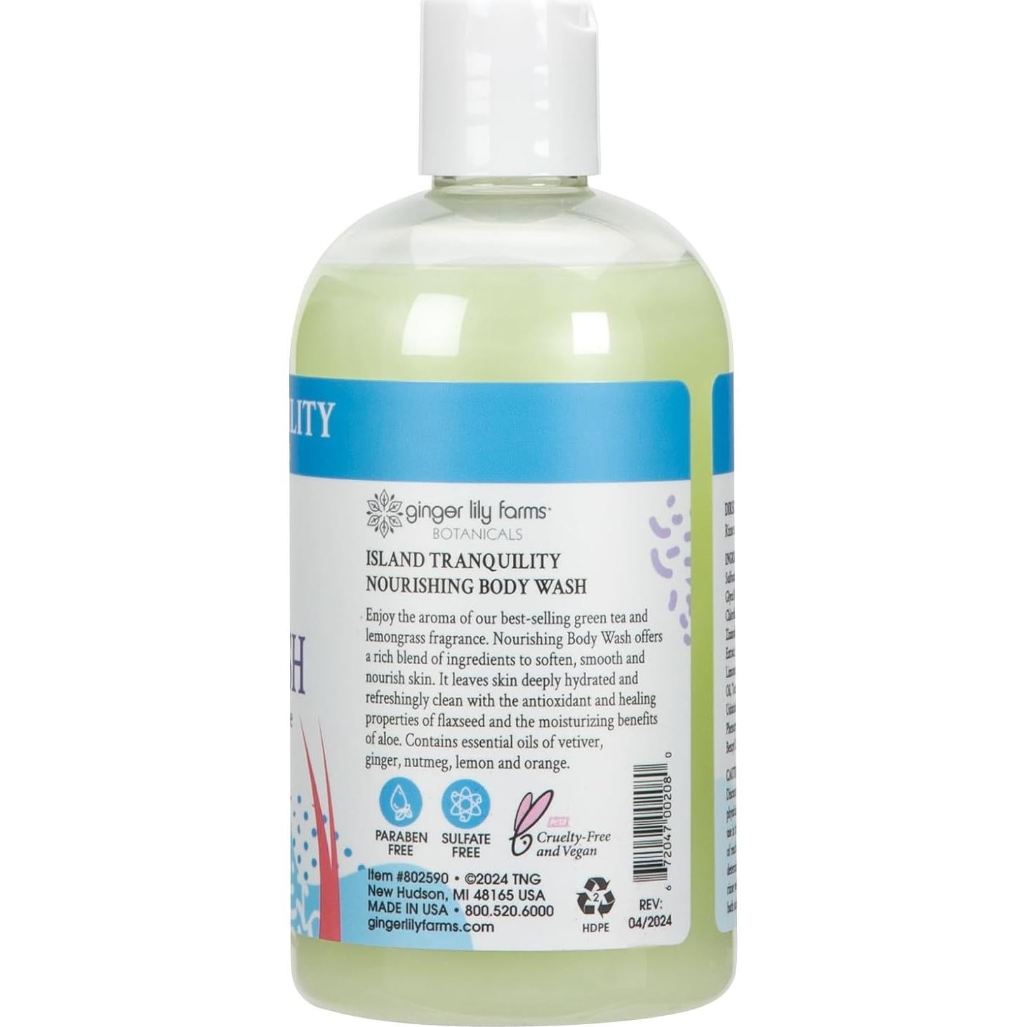 Jabón Corporal Nutritivo Ginger Lily Farms 355 ml Vegano