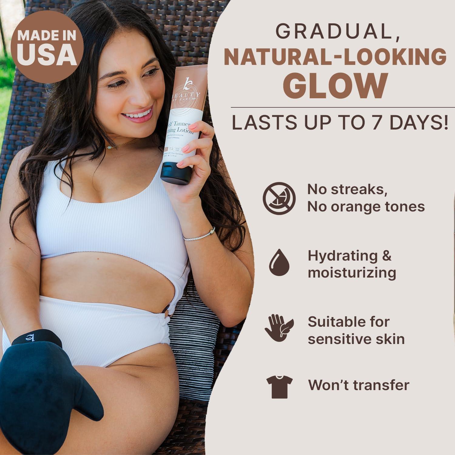 Autobronceador Beauty by Earth - Kit Todo en Uno con Mitón