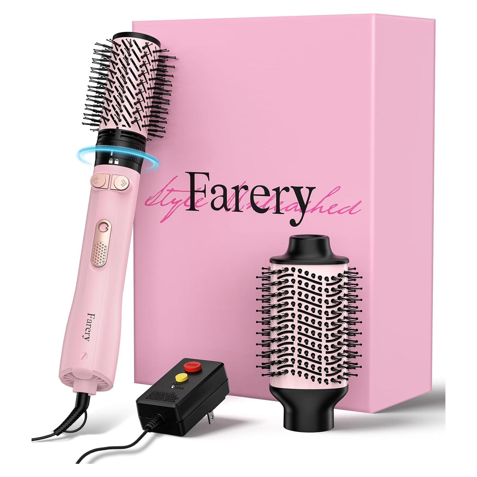 Cepillo Secador 2-en-1 Farery FA318 - 1000W, 6x10x33cm