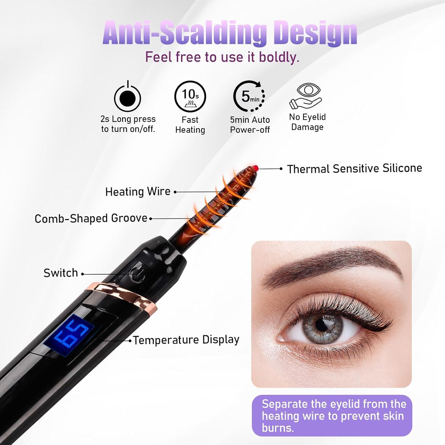 Rizador de Pestañas Eléctrico Shenlanbolt X901 4 Temperaturas