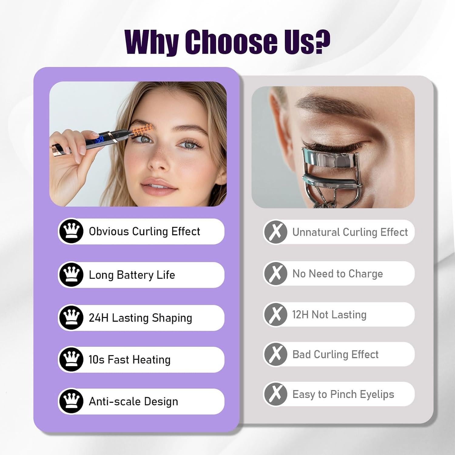 Rizador de Pestañas Eléctrico Shenlanbolt X901 4 Temperaturas