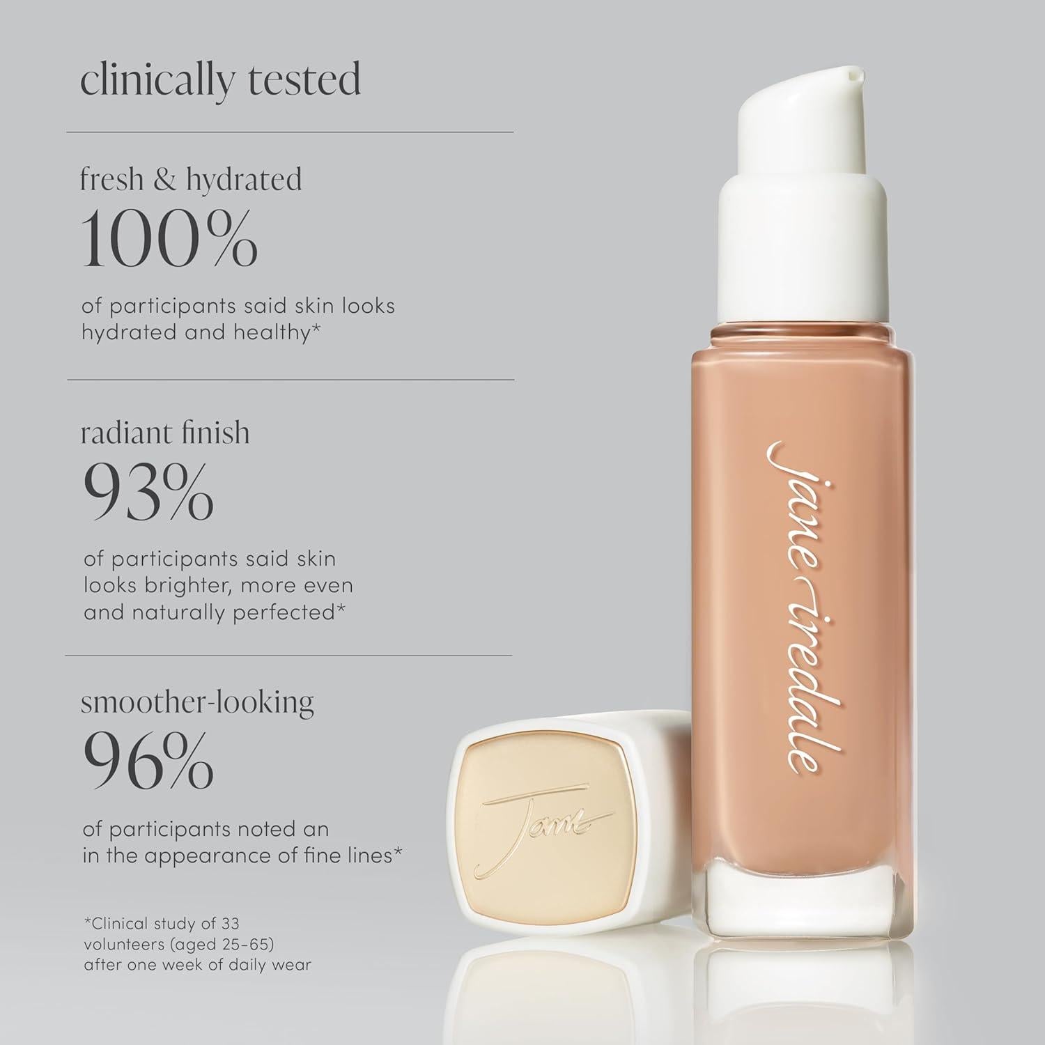 Base Líquida Aumentadora de Radiancia Jane Iredale SPF 30 10 Claro