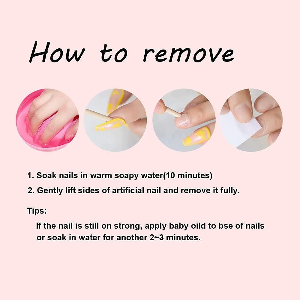 Uñas Falsas Coolnail Rosa Caramelo 24 Piezas Mate 3D