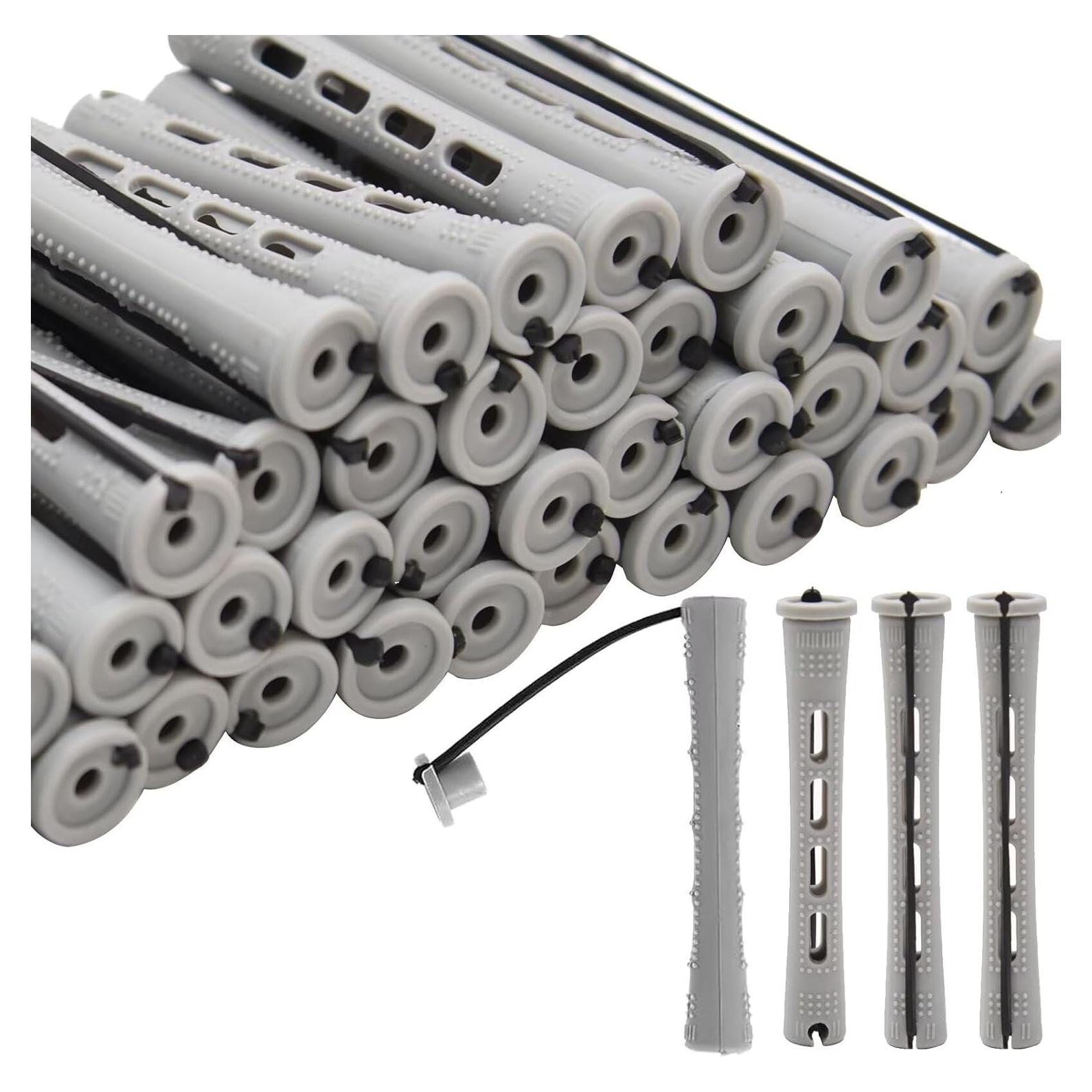 40 Rulos de Perm para Cabello Gris FEEL ME 8.3cm Sin Calor