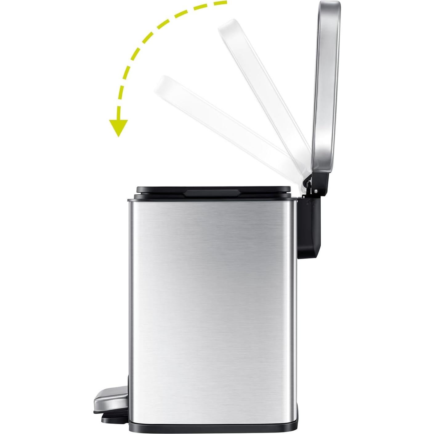 Bote de Basura EKO Madison 6L Acero Inoxidable con Pedal