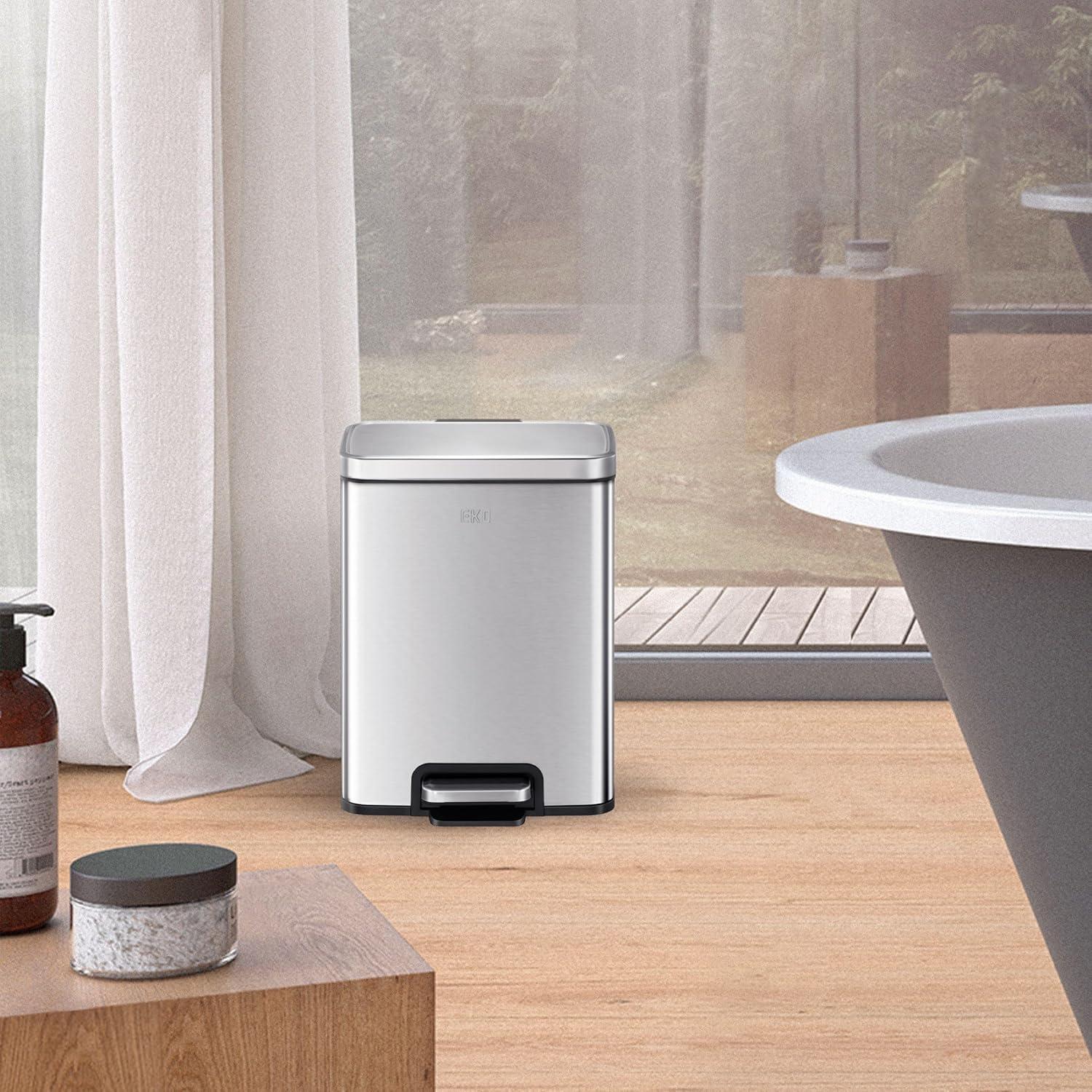 Bote de Basura EKO Madison 6L Acero Inoxidable con Pedal