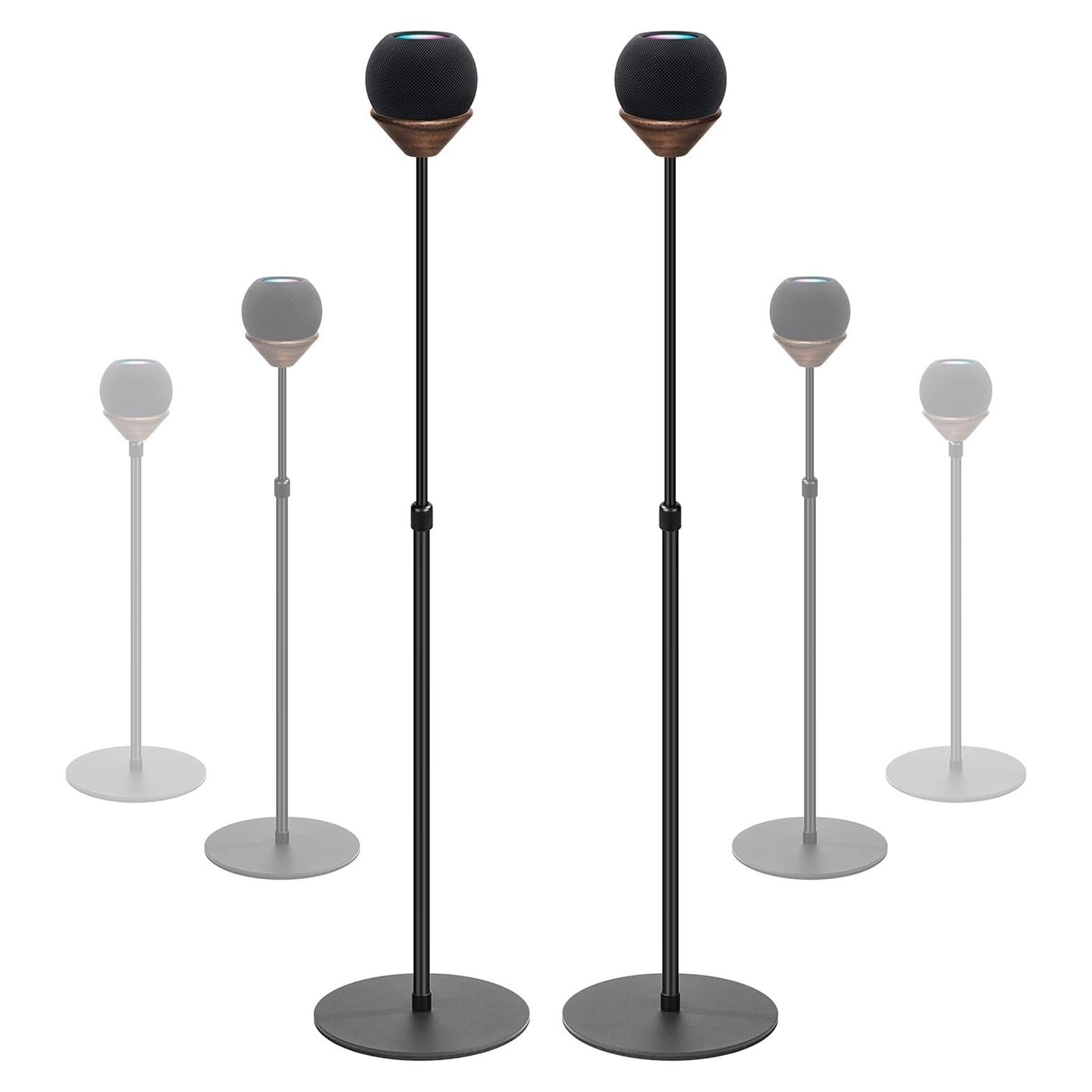 Soporte Ajustable para HomePod Mini HEWYIOS - 2 Paquete Negro