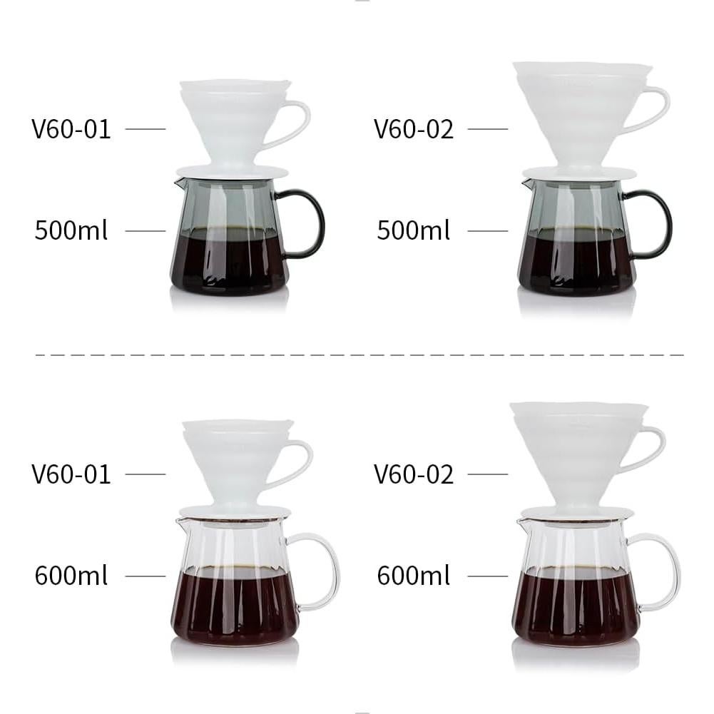 Jarra de Café de Vidrio WATCHGET 500ml - Servidor Resistente al Calor