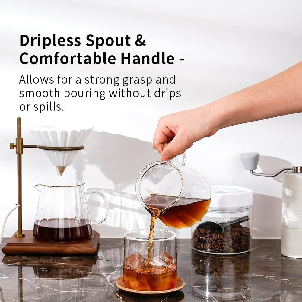 Jarra de Café de Vidrio WATCHGET 500ml - Servidor Resistente al Calor