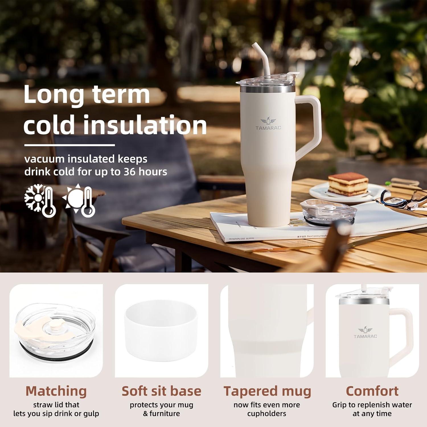 Taza de 1.18 L Tamarac con Asa y Tapa Aislante