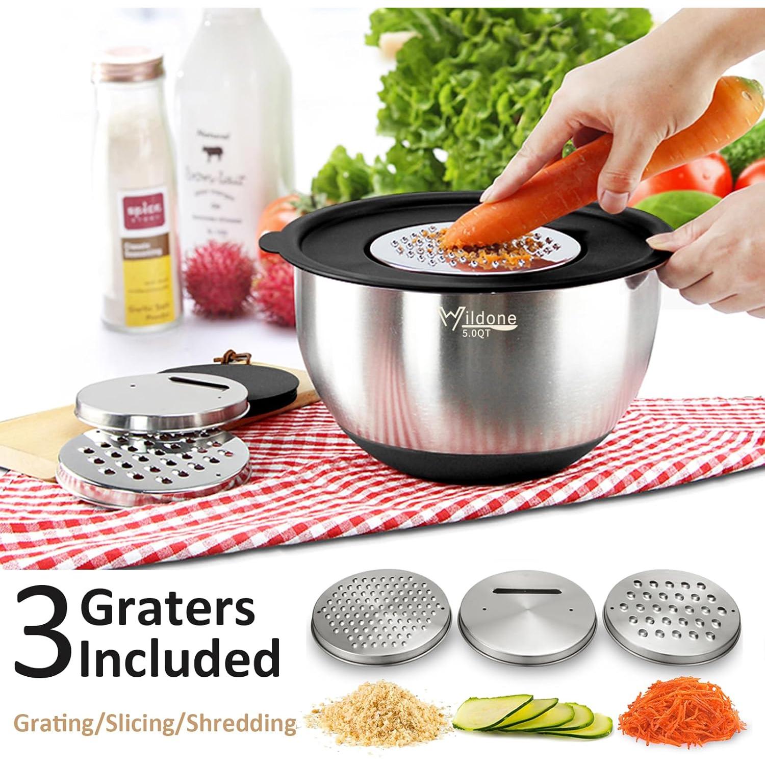 Juego de Tazones de Mezcla Wildone 27 Piezas Acero Inoxidable