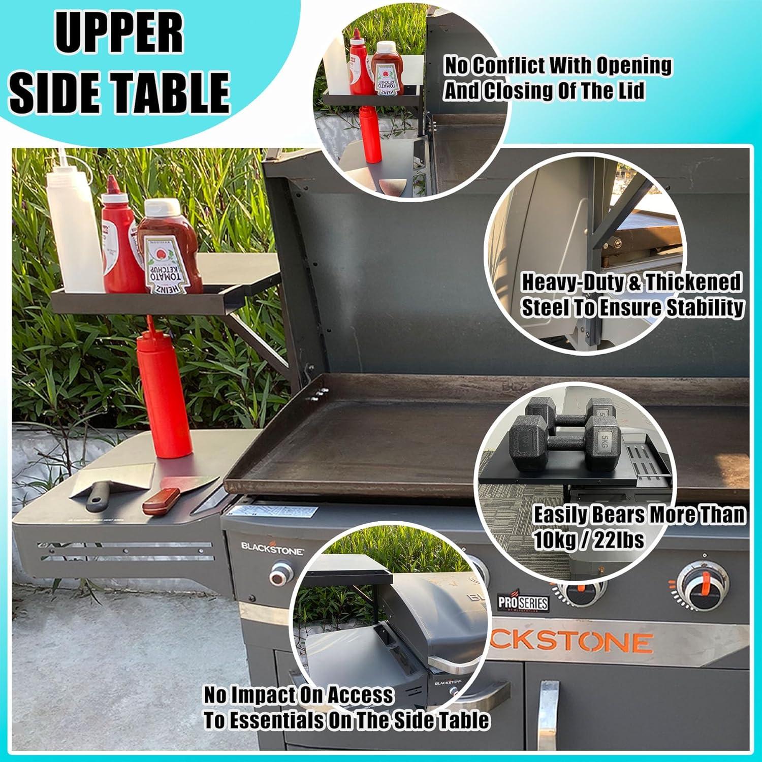 Estante Superior para Plancha Blackstone 36"/28" - Caddy Negro