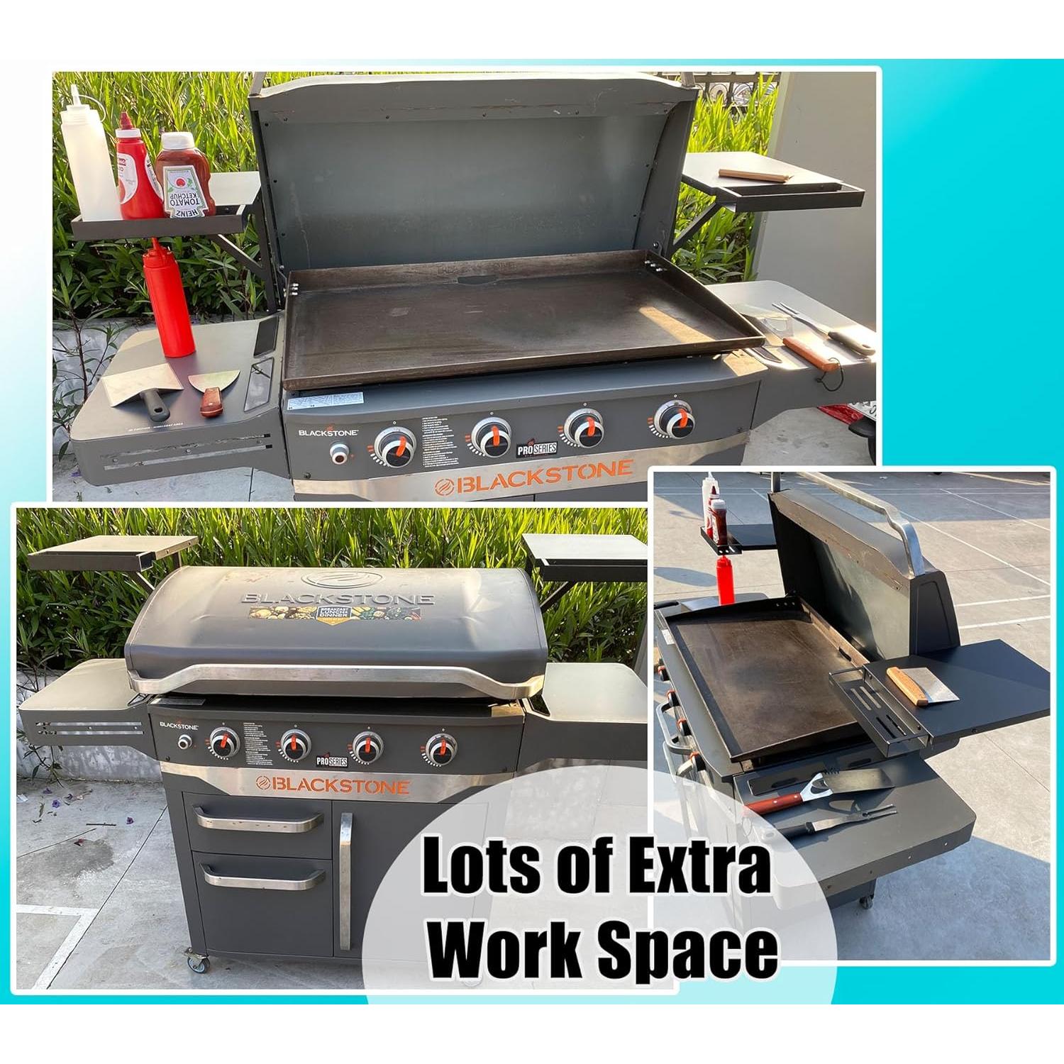 Estante Superior para Plancha Blackstone 36"/28" - Caddy Negro