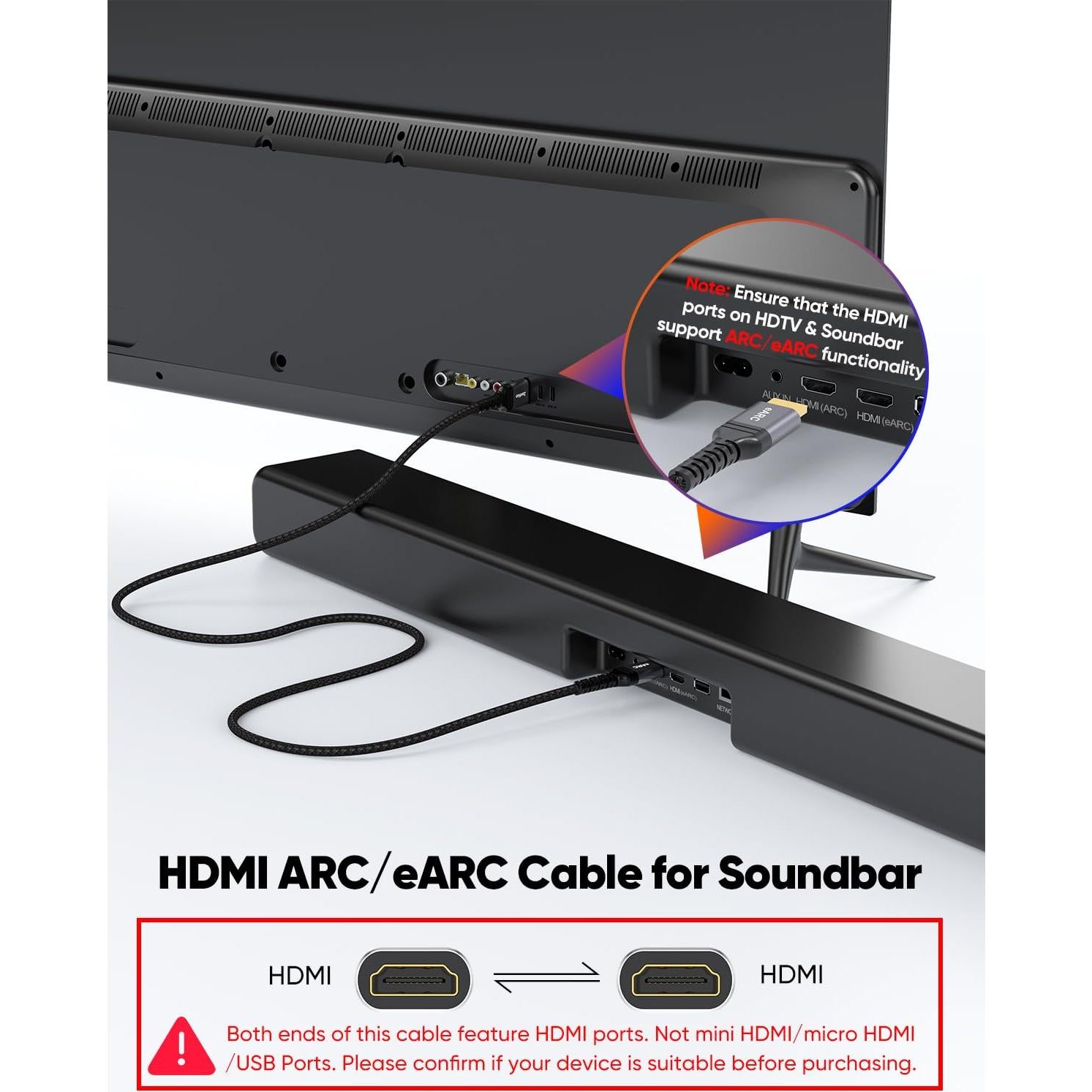 Cable HDMI eARC 8K 1.0m ZeniKon Ultra Alta Velocidad