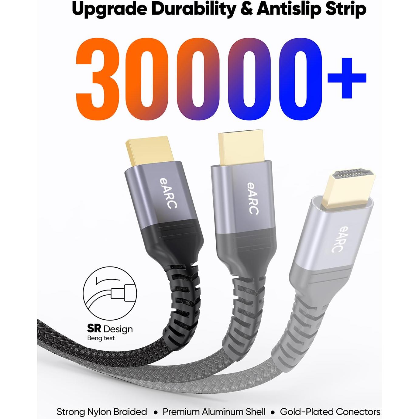 Cable HDMI eARC 8K 1.0m ZeniKon Ultra Alta Velocidad