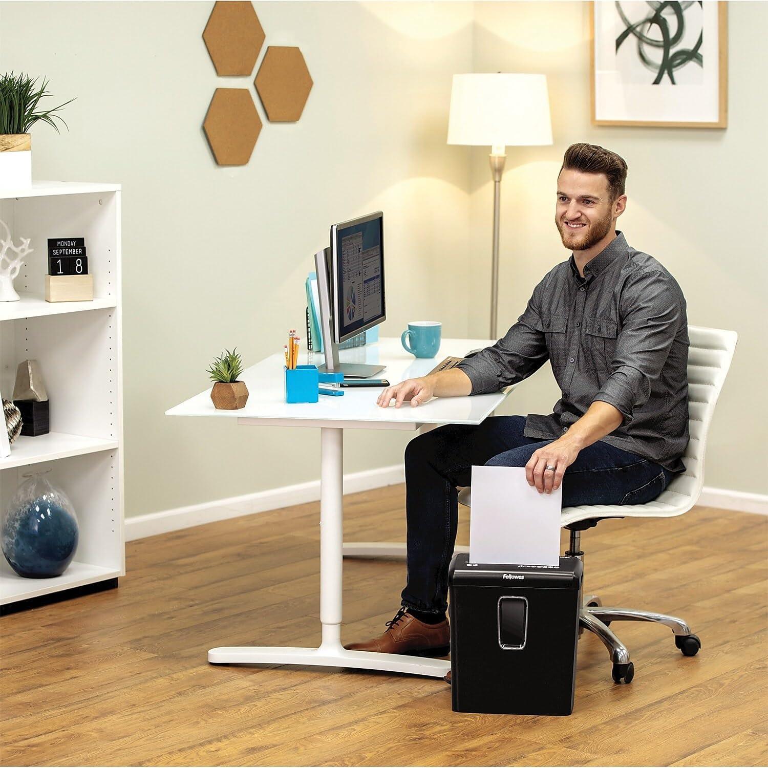 Trituradora de Papel Fellowes P-30C 6 Hojas Corte Cruzado