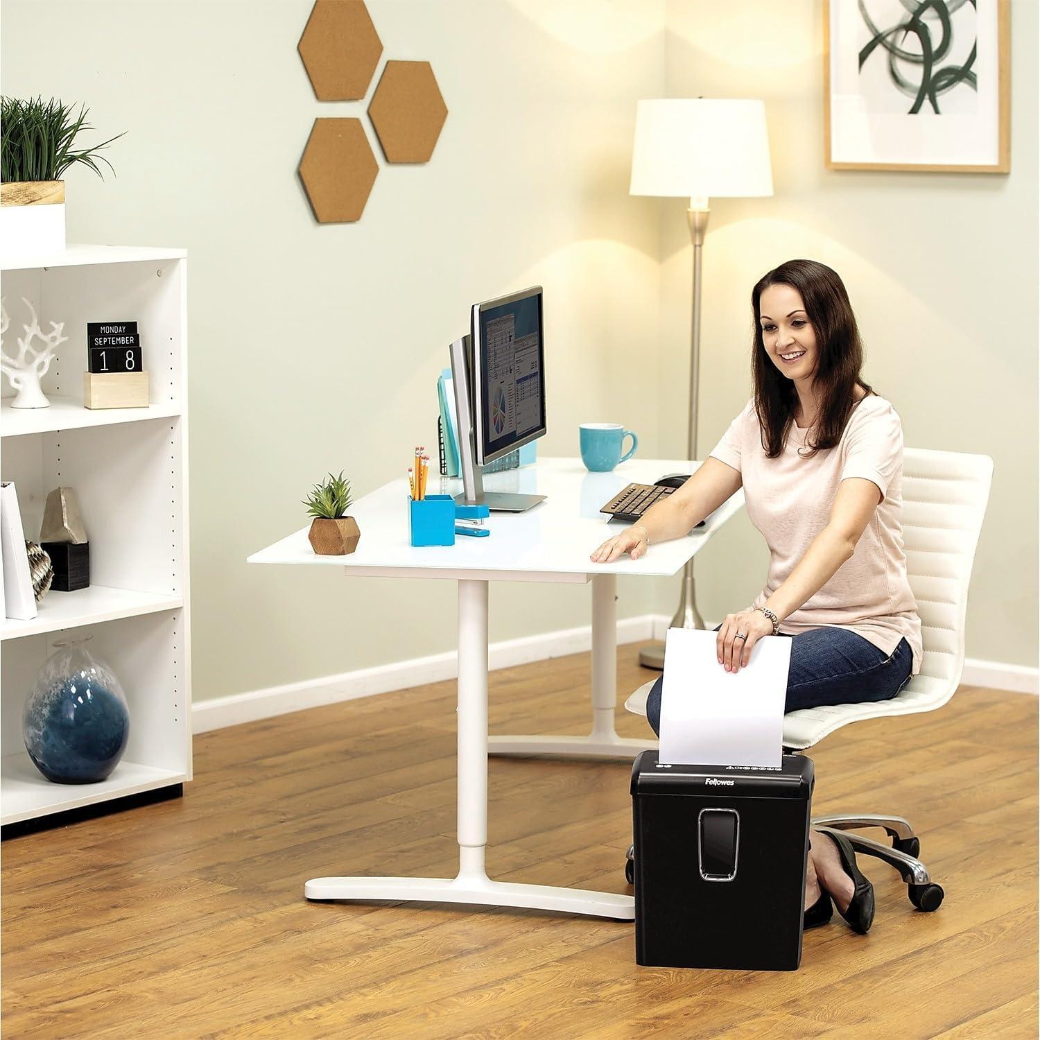 Trituradora de Papel Fellowes P-30C 6 Hojas Corte Cruzado