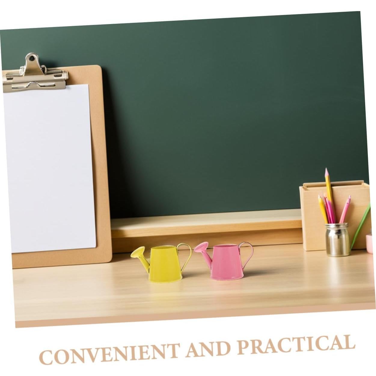 Kisangel Mini Regaderas de Hierro 6pcs Color Surtido 8.5x4.7cm