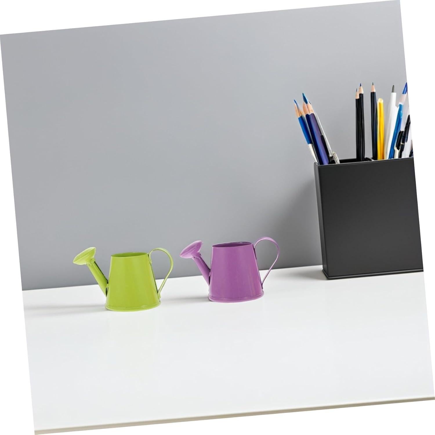 Kisangel Mini Regaderas de Hierro 6pcs Color Surtido 8.5x4.7cm