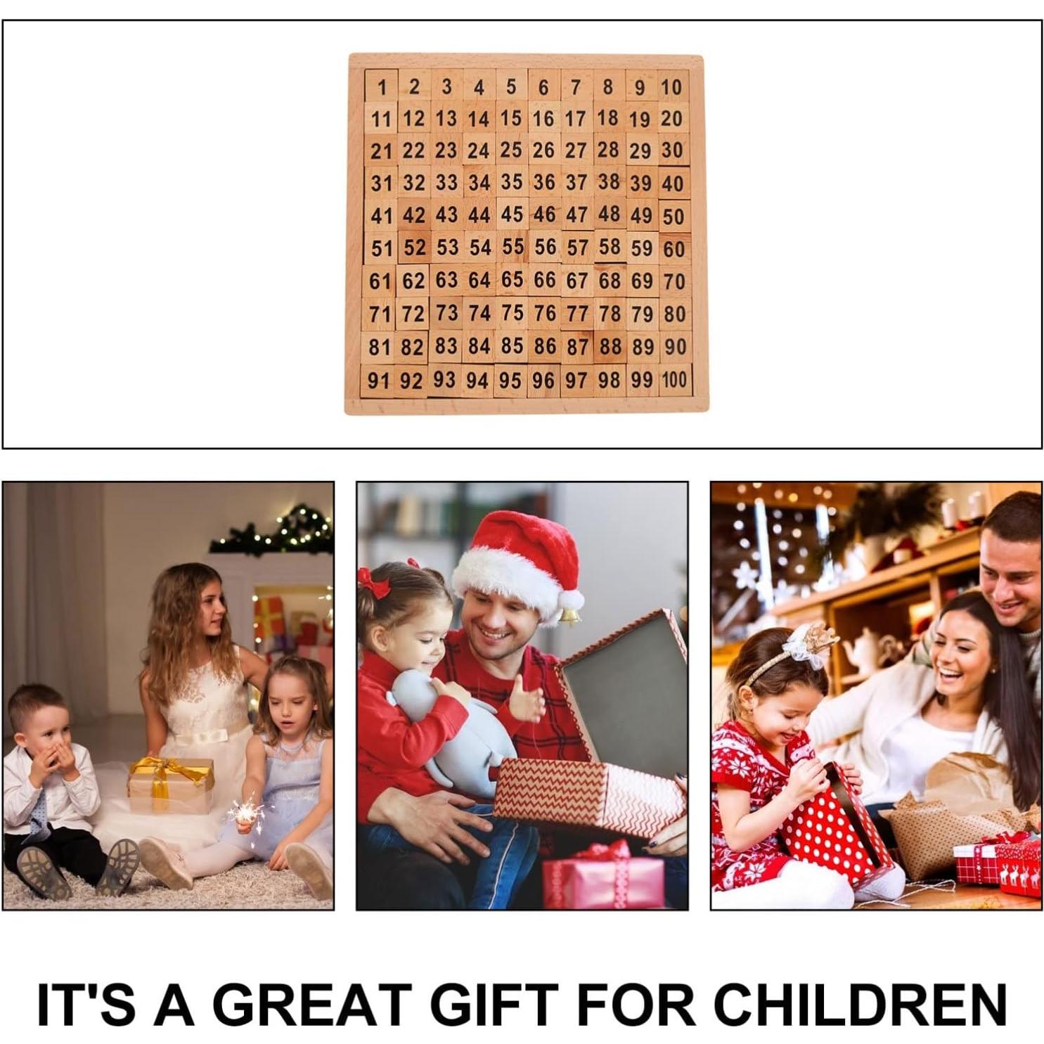 Tablero de Matemáticas de Madera Jojofuny 21x21 cm Educativo